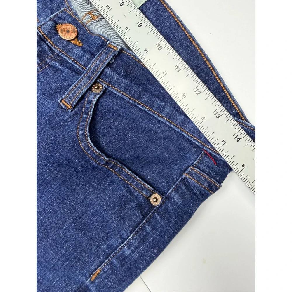 J.Crew 8 Toothpick Skinny Jeans Dark Wash Denim Size 29 Mid Rise Slim Fit